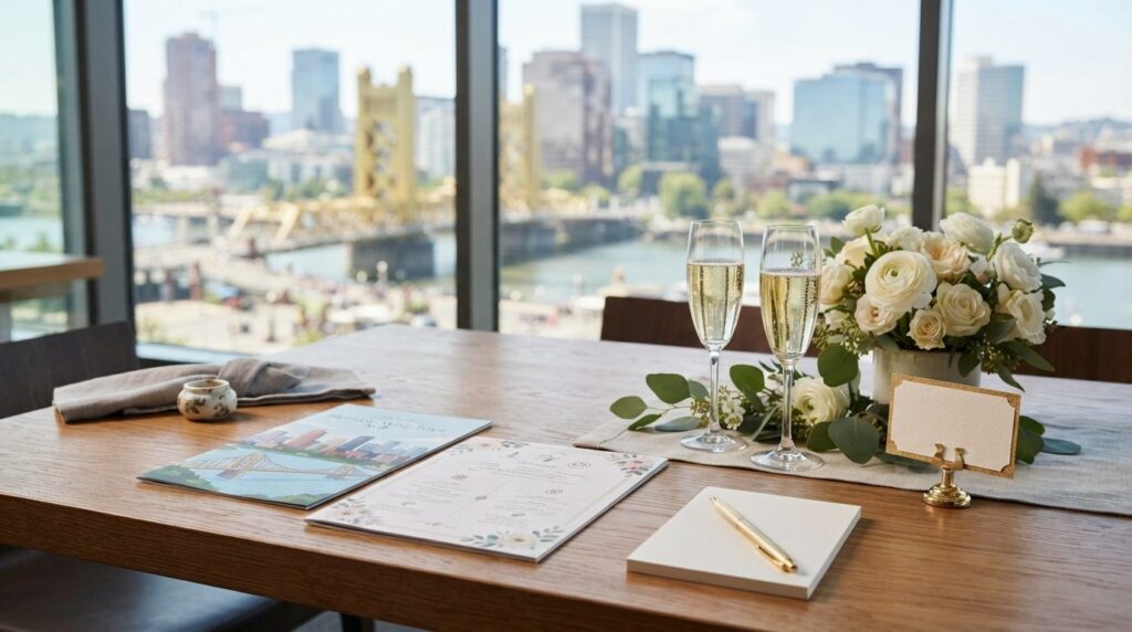 Professional stock photo of elegant table decoration and pla